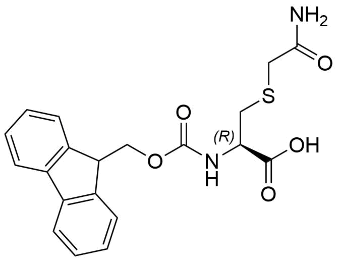 Structure of Fmoc-L-Cys(methylcarboxamide)-OH