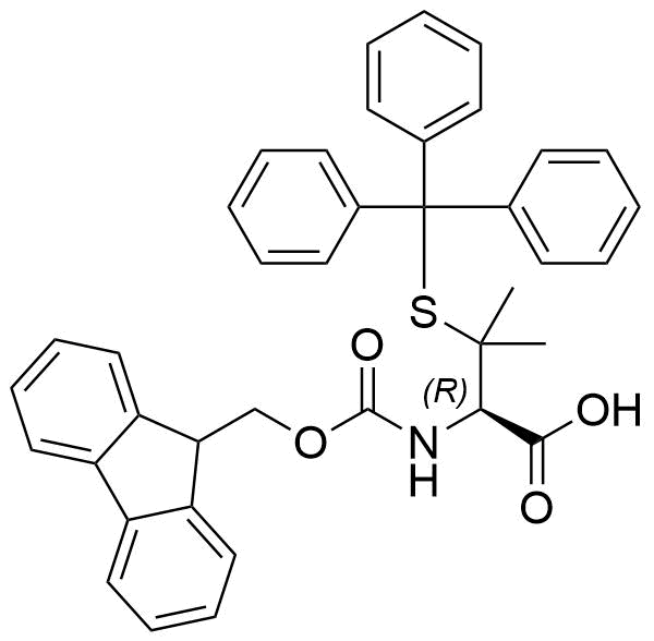 Structure of Fmoc-L-Pen(Trt)-OH